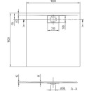 Villeroy & Boch Duschwanne V&B Architectura MetalRim, 1000x1000x15mm, weiß alpin UDA1010ARA115V-01 NEU