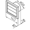 Helios afsluitdop VK 100 140 x 140 mm 757 NIEUW