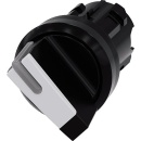 Siemens illuminated toggle switch, 22mm round, black,...