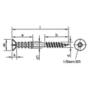 Justierschraube I-Stern, galvanisch verzinkt, ø 6x100mm, VPE = 100 Stück 4026303556545 NEU