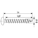 SPAX Tornillo de cabeza semirredonda acero inoxidable A2 rosca completa T - STAR Plus Ø 4,0 x 25 mm, PU 200 piezas 4003530175237 NUEVO