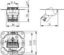 Telegärtner supporto modulo AMJ-S flex 2 AMJ-S- 1...