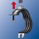 Fischer siliconenpijpklem FRSH 102-116 (4""), M10, gegalvaniseerd 63520 NIEUW