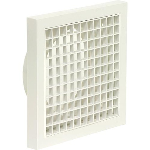 Grille de ventilation Helios L-G 100 b avec manchon de raccordement DN 100 marron 60302 NOUVEAU