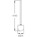 NORMBAU WC replacement brush series Cavere made of aluminium, anthracite metallic 95 7525 450 95 NEW