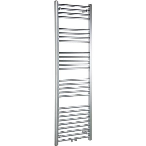 Radiateur sèche-serviettes Evenes droit, type Jessica, chromé, avec raccord central 1200 x 600 mm Nouveau