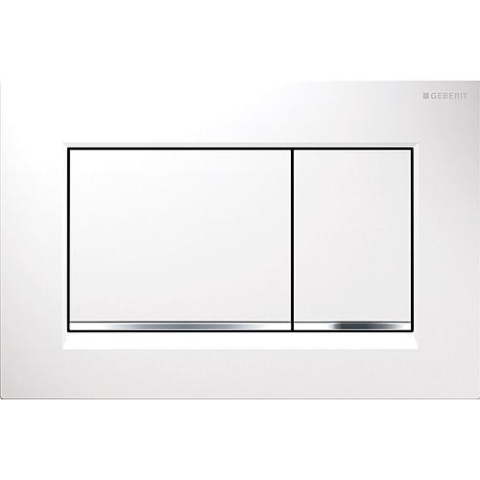 GEBERIT bedieningsplaat Sigma 30 wit/verchroomd/wit 115.883.KJ.1 NIEUW