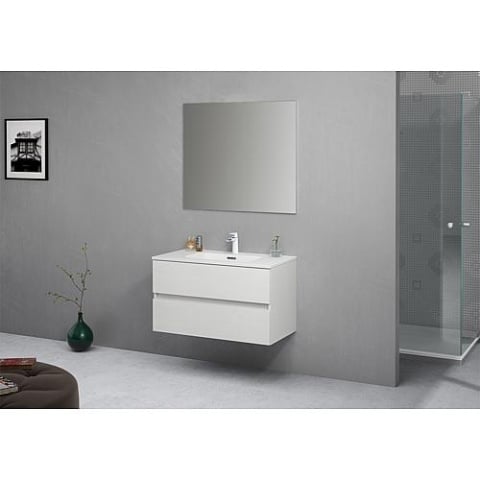 Evenes Kora Conjunto de Muebles de Baño Color Fresno Blanco Nuevo