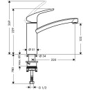 hansgrohe Mitigeur dévier Focus bec pivotant...