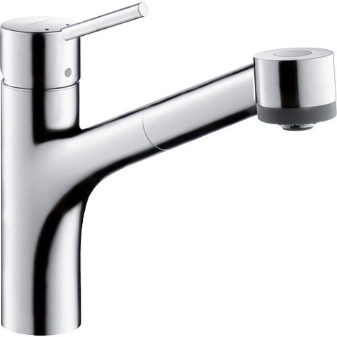 hansgrohe Talis-S bateria zlewozmywakowa wyciągana wylewka natryskowa 220 mm chrom 32841000 NOWOŚĆ