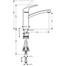 hansgrohe Mitigeur dévier Focus ND Bec...