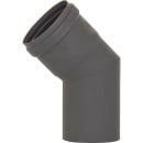 MCZ Pellet rookgasafvoer bocht 45° dia. 80mm, gelakt...