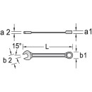 GEDORE open-end spanner SW 8 mm with ring ratchet 2297051...