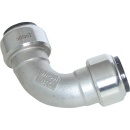 Aalberts stainless steel push-fit elbow 90° (i/i) 22...