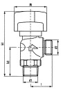 TECO Gasabsperrkugelhahn DN 15 1/2"" für Schlauchanschluss Durchgangsform mit TAS NEU