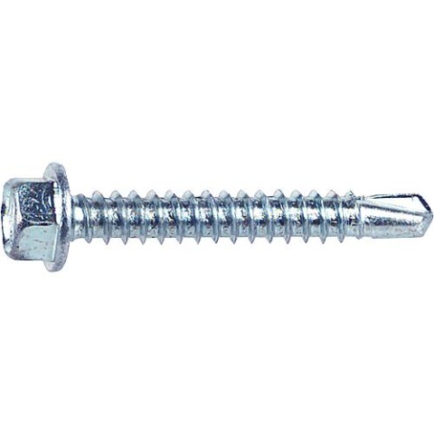 Tornillo perforador cabeza hexagonal DIN 7504, ø 6,3 mm, L = 25 mm, galvanizado, PU = 500 piezas 4001796394782 NUEVO