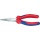 KNIPEX Flachrundzange mit Schneide verchromt mit zweifarbigen Mehrkomponenten Griffhüllen gerade Backen Länge 160mm 25 05 160 NEU