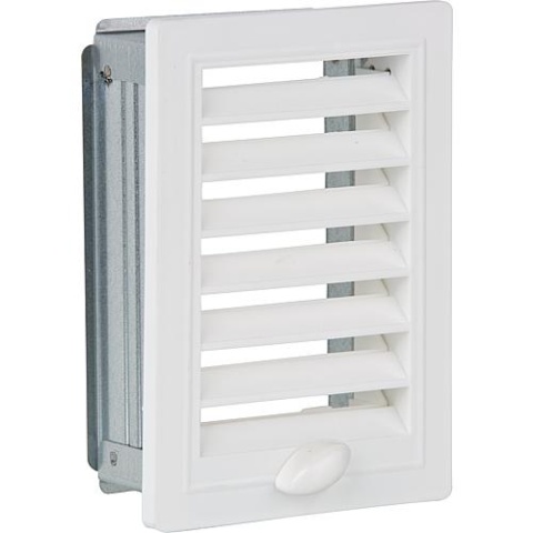 UPMANN ventilation grille with mounting frame, adjustable 150 mm x 150 mm plastic white 50145 NEW