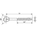 Tornillo para tarima SPAX WIROX de rosca parcial T - STAR Plus ø 3,5 x 45 mm, 500 unid. 4003530246951 NUEVO