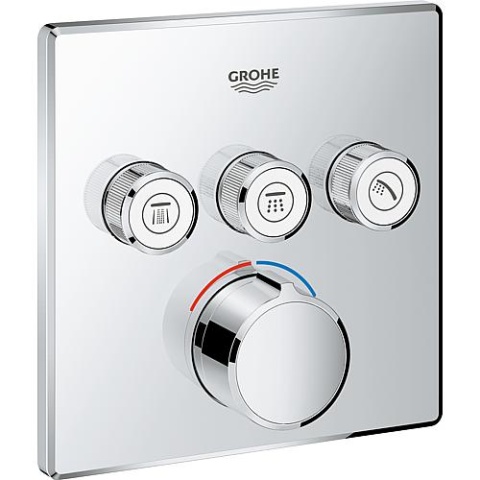 Bateria GROHE UP SmartControl chrom z 3 zaworami odcinającymi 29149000 NOWOŚĆ