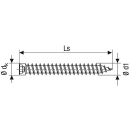 Wkręty z łbem walcowym SPAX WIROX z pełnym gwintem do ram drewnianych ø 7,5 x 150 mm, PU 100 sztuk 4003530181825 NOWOŚĆ