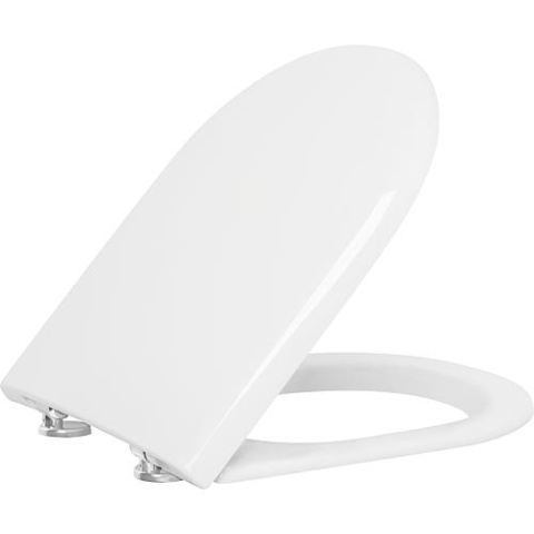 evenes WC asiento Turvo Softclose Duroplast blanco bisagra de acero inoxidable NUEVO