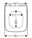 Hamberger Sanitaire WC-bril EVENES enero SoftClose...