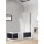 Vasca da bagno Evenes duo-corner con zona doccia, destra, rivestimento in vetro bianco, LxHxP:1800x590x800mm NUOVO