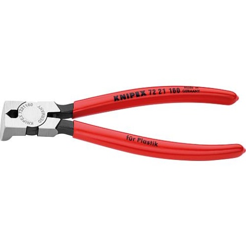 KNIPEX Fresas laterales de plástico pulido con recubrimiento de plástico longitud 160mm filos de corte en ángulo de 85° 72 21 160 NUEVO