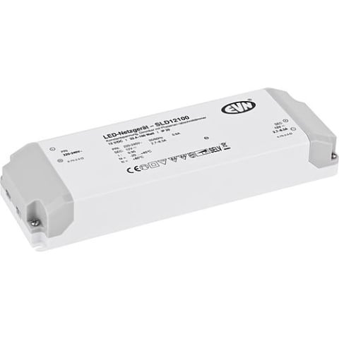 Transformador EVN SLD12100 12V/ DC, 32,4-100W regulable electrónicamente NUEVO