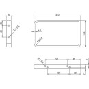 Soporte de pared Evenes adecuado para WT WS9392837-39 cromado, 1 par NUEVO