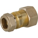 Screw fitting for spiral pipe DN32x28mm KRV, brass, with...