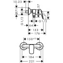 hansgrohe Logis miscelatore doccia esterno cromo 71600000...