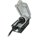 Lockable outdoor socket outlet for straight plugs,...