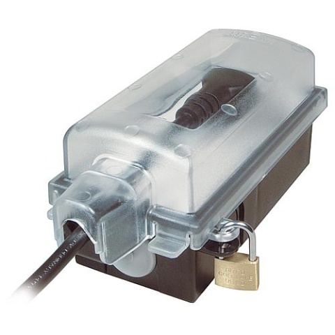 Presa di corrente da esterno bloccabile per spina angolare, 230V/16A, IP44 9015-002.01 NUOVO