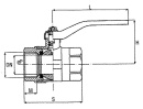 italiana valvole gas - messing kogelkranen 1 1/4 DN 32 NIEUW