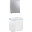 Bathroom furniture set Burgbad Suri 2 white high gloss,...