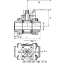 3-piece weld-in ball valve made of stainless steel...