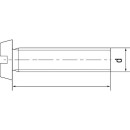 Tornillo cabeza cilíndrica 4.8 ranurado M 4 x 50 DIN 84 galvanizado nuevo PU 500 unid. 4001796550560 NUEVO