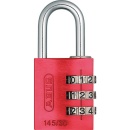 ABUS candado de aluminio tipo 145/40 rojo 48813 9 NUEVO