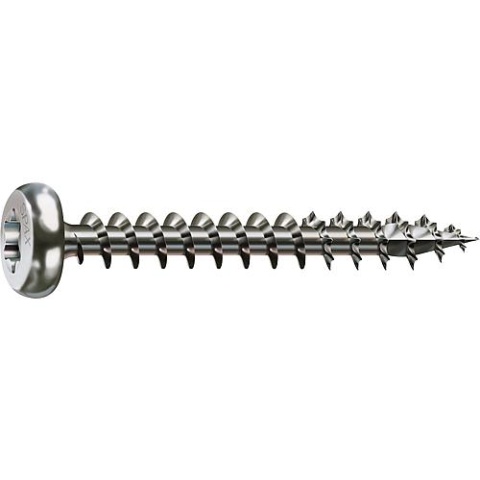 SPAX half round head screw SPAX® stainless steel A2 full thread T - STAR Plus Ø 5.0 x 40 mm, PU 200 pieces 4003530175312 NEW