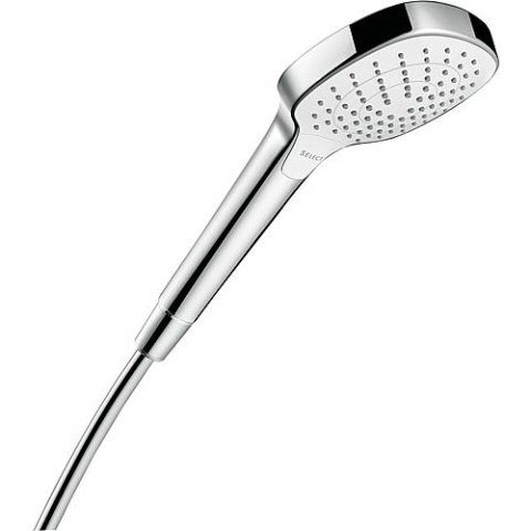 hansgrohe doccetta Hansgrohe Croma Select E Vario 3 tipi di getto Ø 110 mm bianco/cromo 26812400 NUOVO