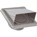 Exhaust hood stainless steel V2A brushed Connecting piece...