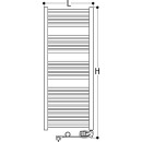 Radiador de toallas eléctrico, Opti Crono 500 W Nuevo