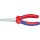 Pince à bec long KNIPEX chromée avec gaines de poignée bicolores multicomposants mâchoires longues et plates 140mm 30 15 140 NOUVELLE