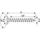 SPAX verzonken schroef SPAX® WIROX® volle draad kruisgleuf ø 4,5 x 45 mm, PU 500 st 4003530004193 NIEUW