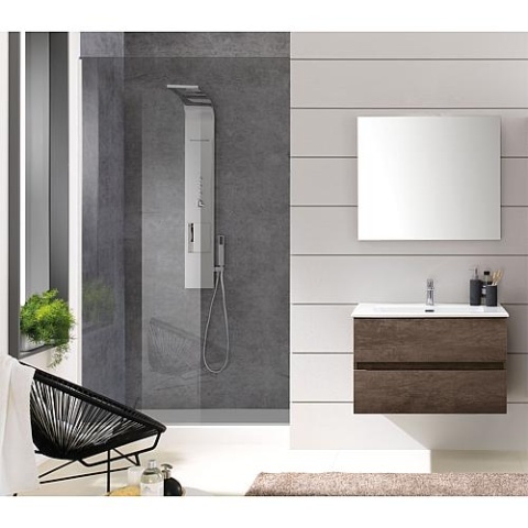 Evenes Kora Conjunto de Muebles de Baño Color Roble Chateau Nuevo