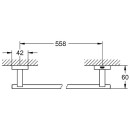 GROHE Wieszak na ręczniki Grohe Essentials Cube L=558 mm chrom 40509001 NOWOŚĆ