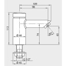 SCHELL kran samozamykający Schell Petit SC projekcja 98 mm chrom 21220699 NOWOŚĆ