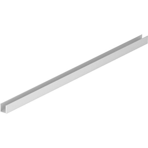 Aluminium floor profile for walk-in shower enclosure for 8 mm glass 10x10x1650 mm 93 221 33 NEW